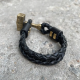 Мужской кожаный браслет МОЛОТ ТОРА №2 ручной работы Gorillas Accessories GR8