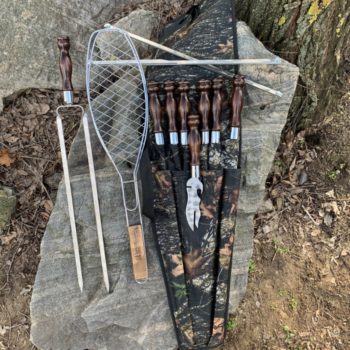 Набор шампуров ОХОТНИК в брезенте BS42
