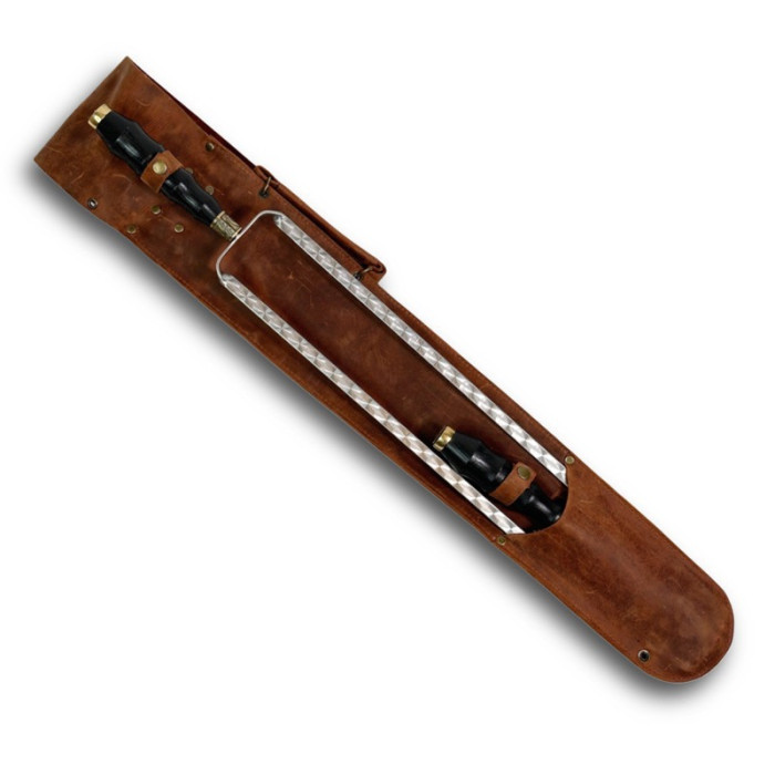 Набор шампуров в чехле из кожи Польский герб BS57