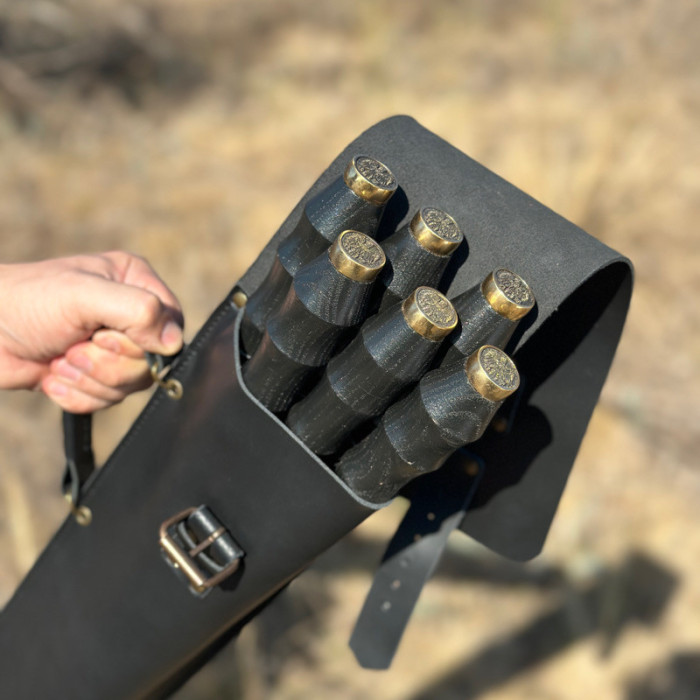 Набор шампуров в чехле из кожи Польский герб BS59