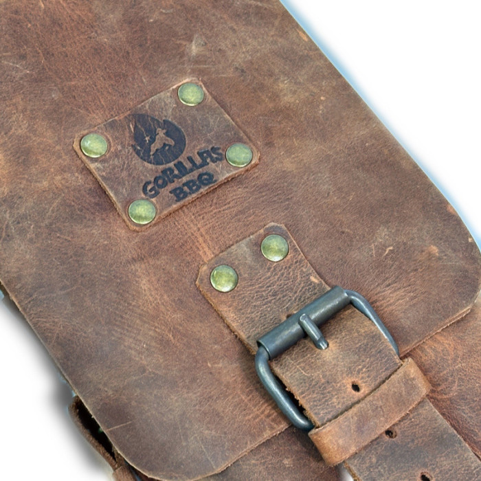 Набор шампуров в чехле из кожи Украинский герб BS62