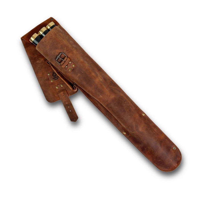 Набор шампуров в чехле из кожи Украинский герб BS62