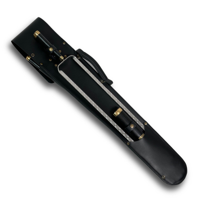 Набор шампуров в чехле из кожи Украинский герб BS64