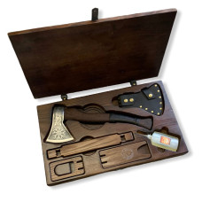 Топор Скиф в подарочной коробке Gorillas BBQ ручная работа TR43