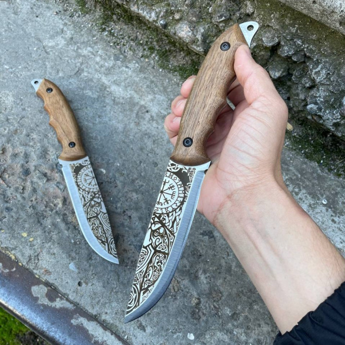 Нож СКАНДИНАВ №1 Gorillas BBQ туристический KN22