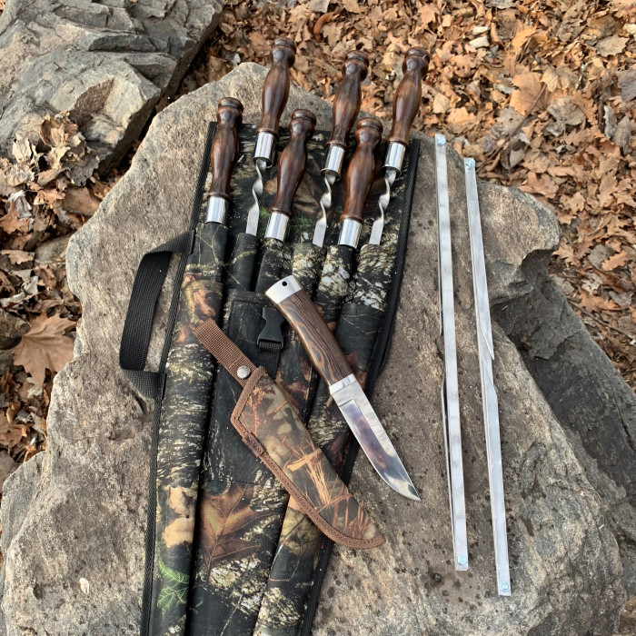 Набор шампуров ТУРИСТ BS95 в брезенте