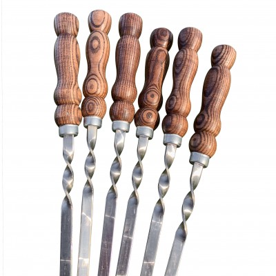 Шампур ГОРІХ з дерев'яною ручкою 40см
