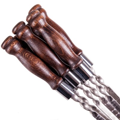 Шампур КОЛЬЦО с деревянной ручкой 40см