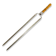 Шампур-вертел с деревянной ручкой 1 шт. БАМБУК Gorillas BBQ SKK26