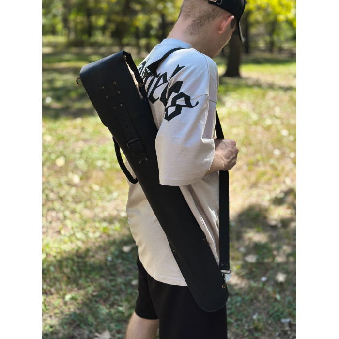 Набор шампуров КОЛЧАН БАРАНИЙ РОГ в кожаном чехле BS36