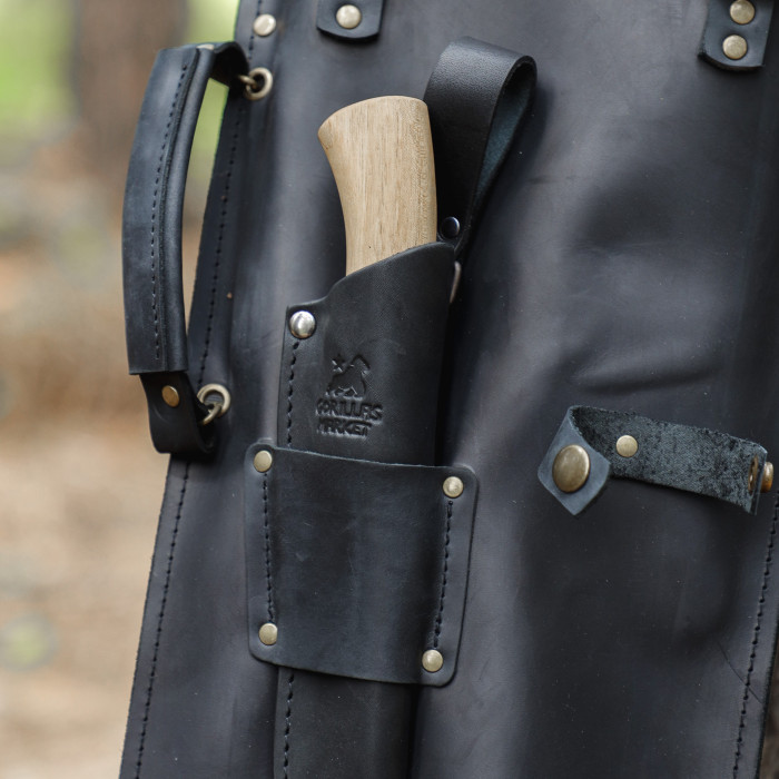 Набор шампуров ИНДЕЕЦ в кожаном чехле BS39