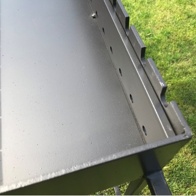 Stationary barbecue STANDART on wheels for 11 skewers 600mm.