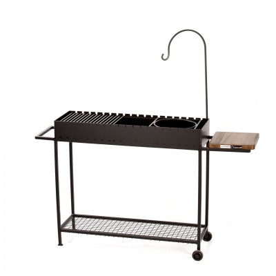 Stationary barbecue LIGHT on wheels for 19 skewers 1000mm.
