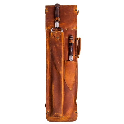 Set COWBOY in a leather case