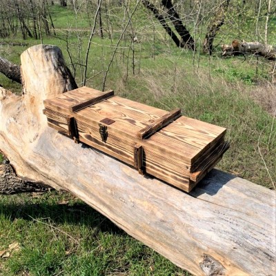 A set of skewers VITYAZ in a wooden case